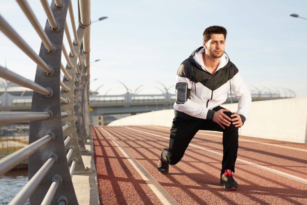 young men wearing sportswear