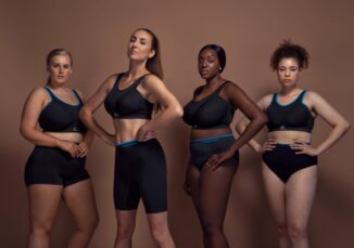 Women with different sports underwear